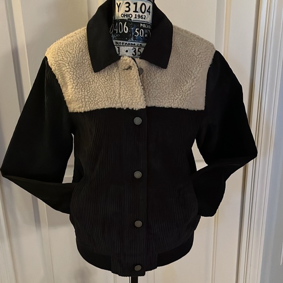 NWT Roxy Sherpa-Corduroy Jacket - Picture 5 of 14